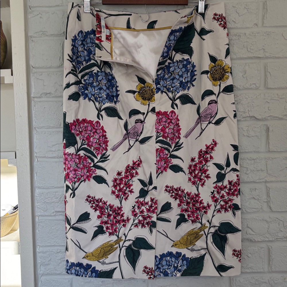 Boden Emilie Botanical Pencil Skirt Size 12 - Picture 5 of 8